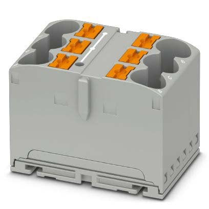 Phoenix Contact - Durchgangs-Reihenklemme Verteilerblock PTFIX 6X10/S GY − 10 Stück