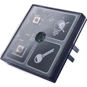Issendorff - Bussystem-Tastsensor Mechanischer Taster 4-fach LCN - MT4W m.Beleuchtung/LED