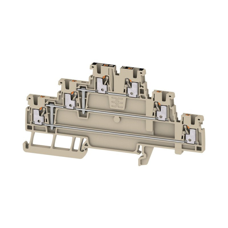 Weidmüller - Durchgangs-Reihenklemme Klemme A3T 1.5 VL PUSH IN, 1.5 mm² − 50 Stück