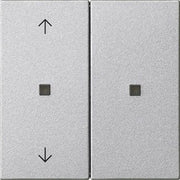 Gira - Bussystem-Tastwippe KNX RF Bedienaufsatz 2-f. 510826 Alu