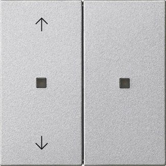Gira - Bussystem-Tastwippe KNX RF Bedienaufsatz 2-f. 510826 Alu