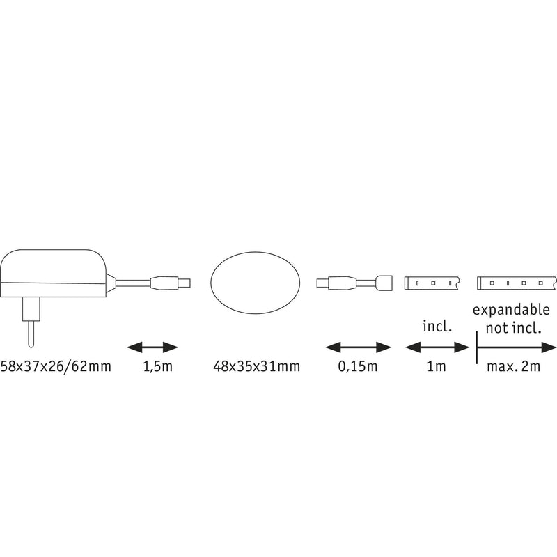 Paulmann - Mechanisches Zubehör/Ersatzteile für Leuchten LED-Strip 709.55