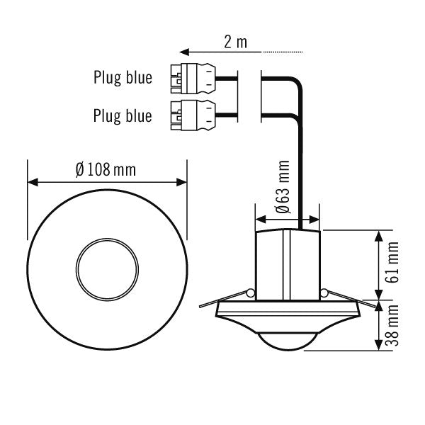 ESYLUX - Bussystem-Bewegungsmelder Decken-Präsenzmelder PD-C360i #EP10424847