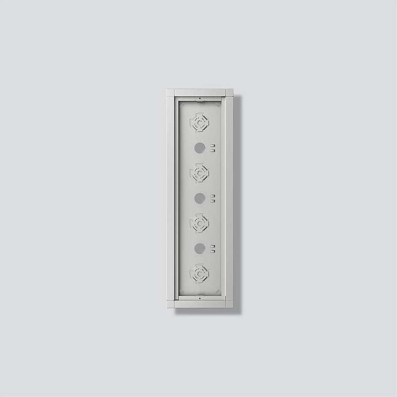 Siedle&Söhne - Montageelement für Türstation Gehäuse-Aufputz GA 612-4/1-01 SM Silber-Metallic