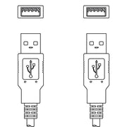 Leuze - Konfektioniertes Sensor-Aktor-Kabel Verbindungsleitung KB USB A - USB A