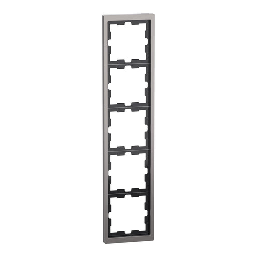 Merten - Abdeckrahmen Rahmen 5f.nickelmet MEG4050-6550 D-Life Metall