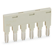 WAGO - Zubehör/Ersatzteile für Schaltrelais Brücker f.Brückungsschacht 859-406/000-005 6-fach,rot − 25 Stück