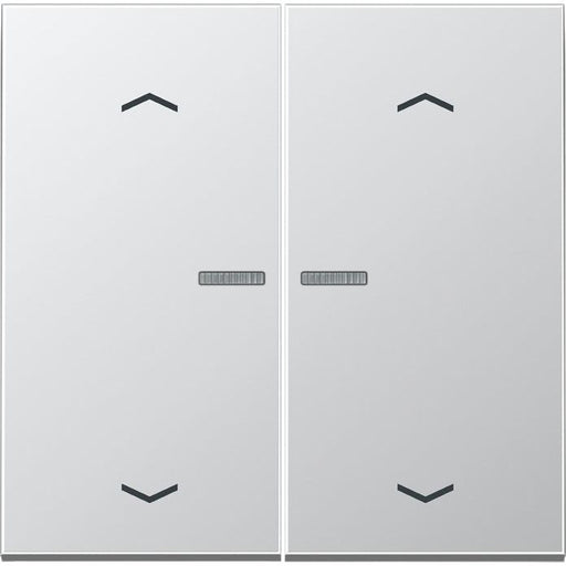 Jung - Abdeckung/Bedienelement für Installationsschalterprogramme Wippe Symbole/Lichtl.alu AL 2995 KO5MP für Taster