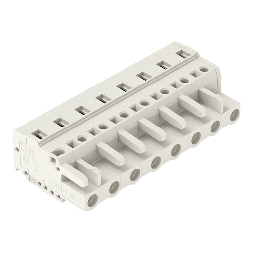 WAGO - Kabelsteckverbinder für Leiterplattensteckverbinder 1-Leiter-Federleiste 721-208/026-000 CAGECLAMP 2,5mm²,lgr − 25 Stück