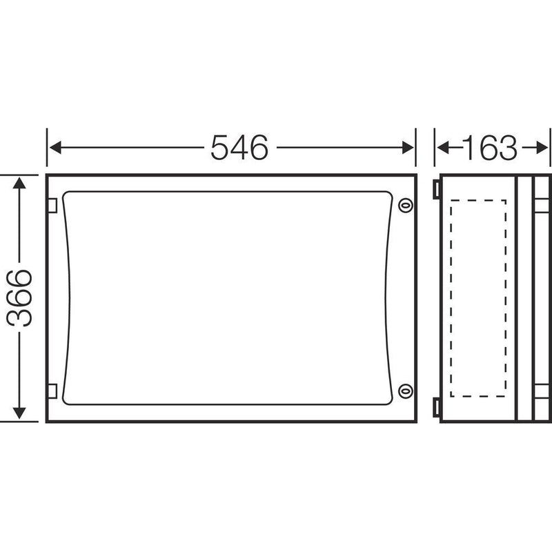 Hensel - Leergehäuse ENYSTAR-Leergehäuse FP 0401 306x486x136mm