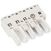 WAGO - Steckverbinder für steckbare Gebäudeinstallation Buchse 770-225 2x0,5-4mmq weiß − 50 Stück