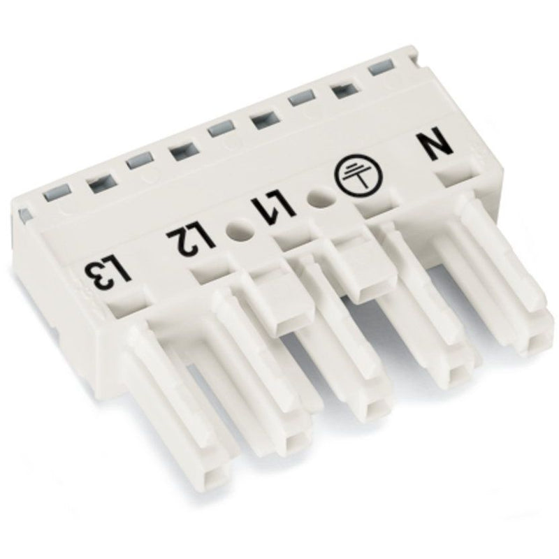 WAGO - Steckverbinder für steckbare Gebäudeinstallation Buchse 770-225 2x0,5-4mmq weiß − 50 Stück
