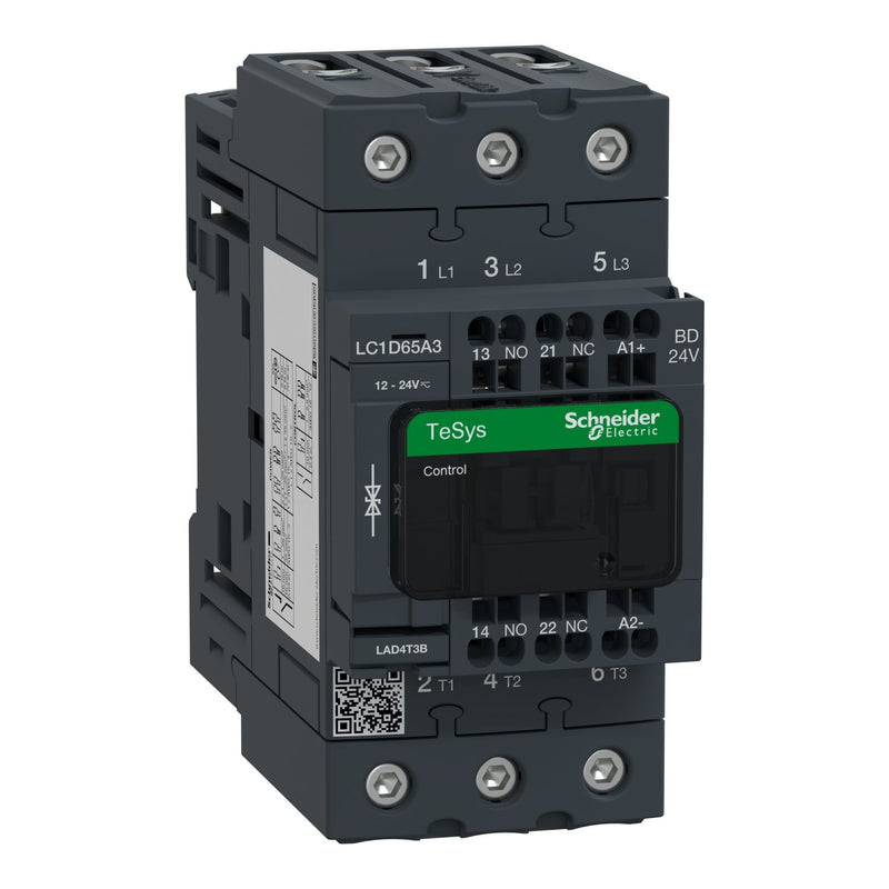 Schneider Electric - Leistungsschütz zum Schalten von Wechselstrom Leistungsschütz LC1D65A3BD 3-polig, 1S, 1Ö