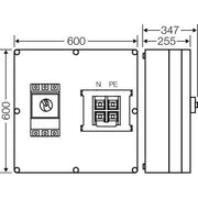 Hensel - Verteilerbaugruppe mit Leistungsschalter Mi-Leistungsschalt.Gehäuse Mi 7836 630A 3pol.+PE