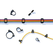 HellermannTyton - Befestigungsschelle für Kabel/Rohre Befestigungsschelle 192-10240(100) schwarz − 100 Stück