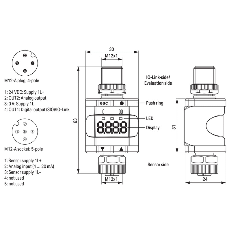 WAGO - Feldbus, Dez. Peripherie - Analoges Ein-/Ausgangs-Modul IO L ink Converter 4 765-2701/200-000 20 mA