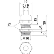 OBO Bettermann - Kabelverschraubung V-TEC VM16 EMV − 50 Stück