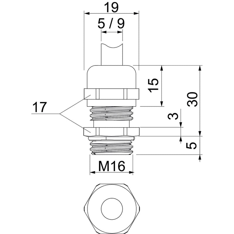 OBO Bettermann - Kabelverschraubung V-TEC VM16 EMV − 50 Stück