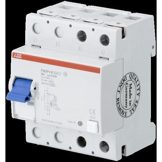 ABB Stotz S&J - Fehlerstrom-Schutzschalter FI-Schutzschalter F202B+16/0,03 2P,TypB+,16A,30mA
