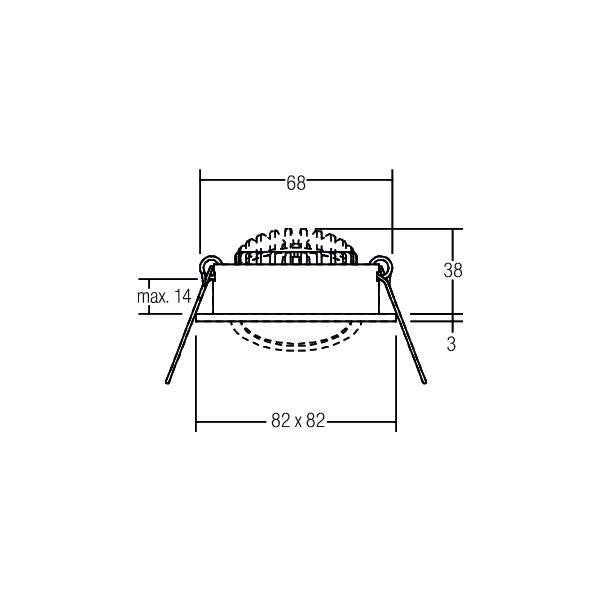 Brumberg Leuchten - Downlight/Strahler/Flutlicht LED-Einbaustrahler 12462083 3000-1800K 350mA d2w