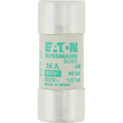 Eaton - Zylindrische Sicherung Sicherungseinsatz Nieders. CYLINDRICA#C22M16 16A AC 690V 80kA − 10 Stück