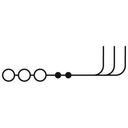 Phoenix Contact - Durchgangs-Reihenklemme Durchgangsklemme PT 2,5-HEXA/3P − 50 Stück