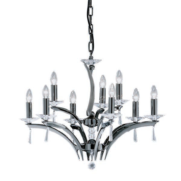 Brumberg Leuchten - Pendelleuchte Krone Stella 00850669 9xE14/60W,schwarzch