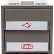 Renz Metallwaren - Funktionsmodul für Türkommunikation Komb.Klingel/Lichtmodul 97-9-85274 gr