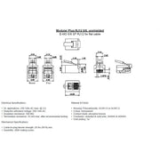 EFB-Elektronik - Modularer Steckverbinder Modular-Stecker RJ12 37518.1-100 (VE100) f.Rundkbl.,ungesch