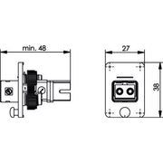 Telegärtner - LWL-Kupplung STX V4 Flanschset 100007621 SC-RJ/2SC Kuppl.MM