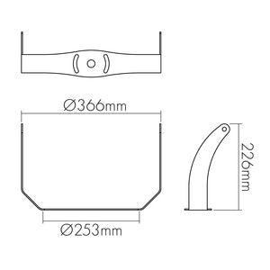 Nobile - Mechanisches Zubehör/Ersatzteile für Leuchten Wandhalterung 1743111611 − 1 Stück