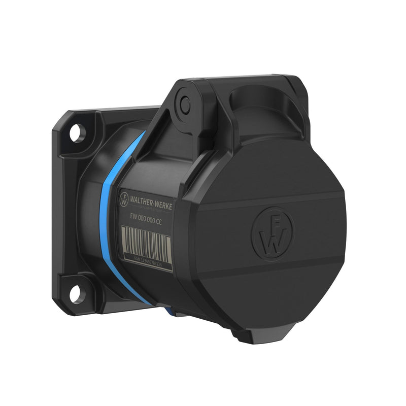 Walther Werke - CEE-Anbausteckdose (IEC 60309) CEE NEO Anbaudose FW412306CA gerade 1 6A 3P 6h
