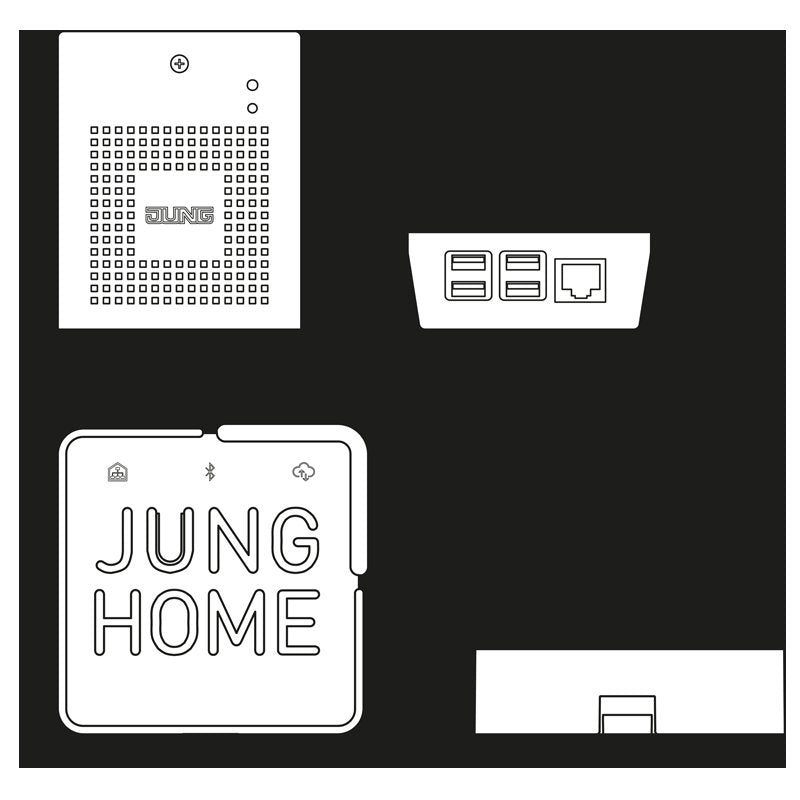Jung - Bussystem-Zentralgerät SV-Server-Set SV-S2-BT S GW Smart Control 5