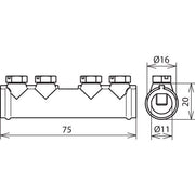 DEHN - Verbinder für Blitzschutz Verbindungsmuffe VM 7.10 SKM6X12 ZG ZG f. Rd 7-10mm