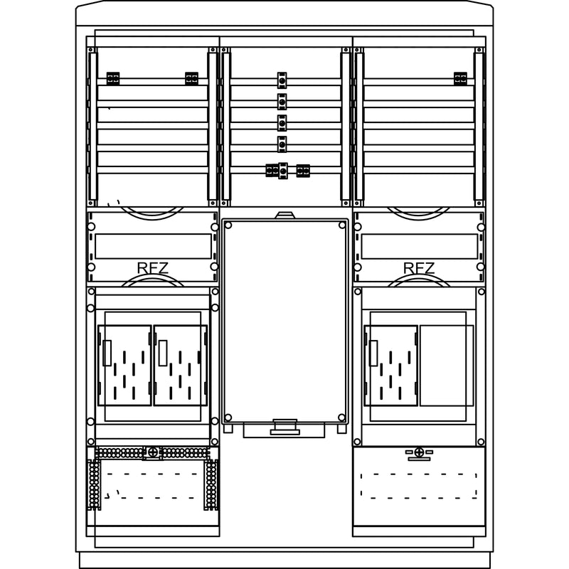 Elsta Mosdorfer - Zähler-Komplettschrank ZS A850-1 S6 3Z BKEI 12TE ZS813B.S6.12