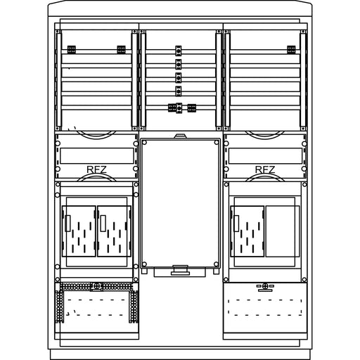 Elsta Mosdorfer - Zähler-Komplettschrank ZS A850-1 S6 3Z BKEI 12TE ZS813B.S6.12