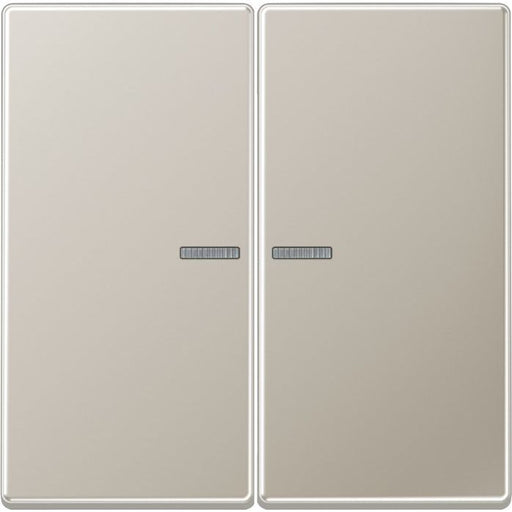 Jung - Bussystem-Tastsensor KNX RF Taster 2fach ES 10921 ST RF Edelstahl 1.4303 X4