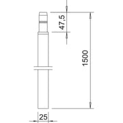 OBO Bettermann - Staberder/Tiefenerder LightEarth Tiefenerder LE ERDER FT 1,5m, St, FT − 5 Stück
