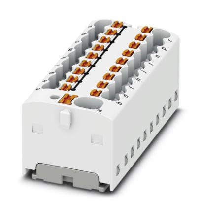 Phoenix Contact - Durchgangs-Reihenklemme Verteilerblock PTFIX 4/18X1,5 WH − 20 Stück