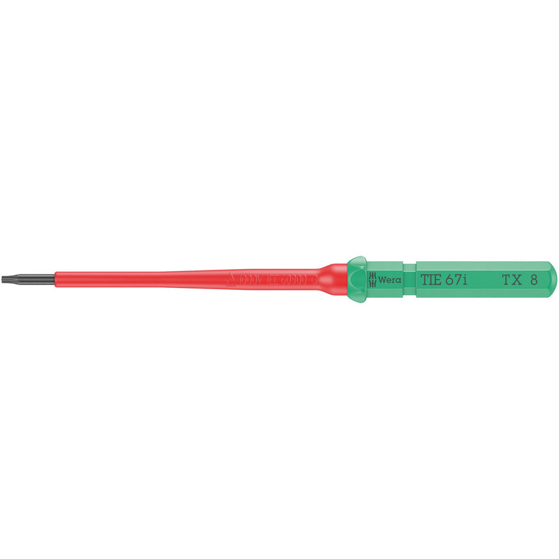 Wera - Innensechsrund Schraubendreher Kraftform Kompakt VDE 67 i 05006532001 TX 8 x 157 mm − 5 Stück