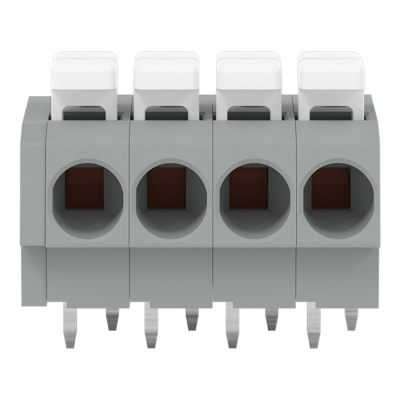 WAGO - Leiterplattenklemme 804-104 Drücker,2,5 mm²,grau − 55 Stück