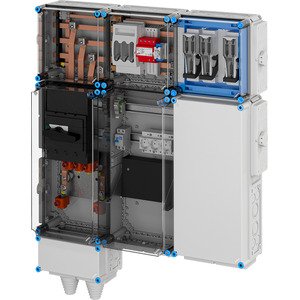 Hensel - Verteilerschrank für Energieversorgung Ladeverteiler Mi EV 44kW 3001 b. z. 3 Doppelladepu