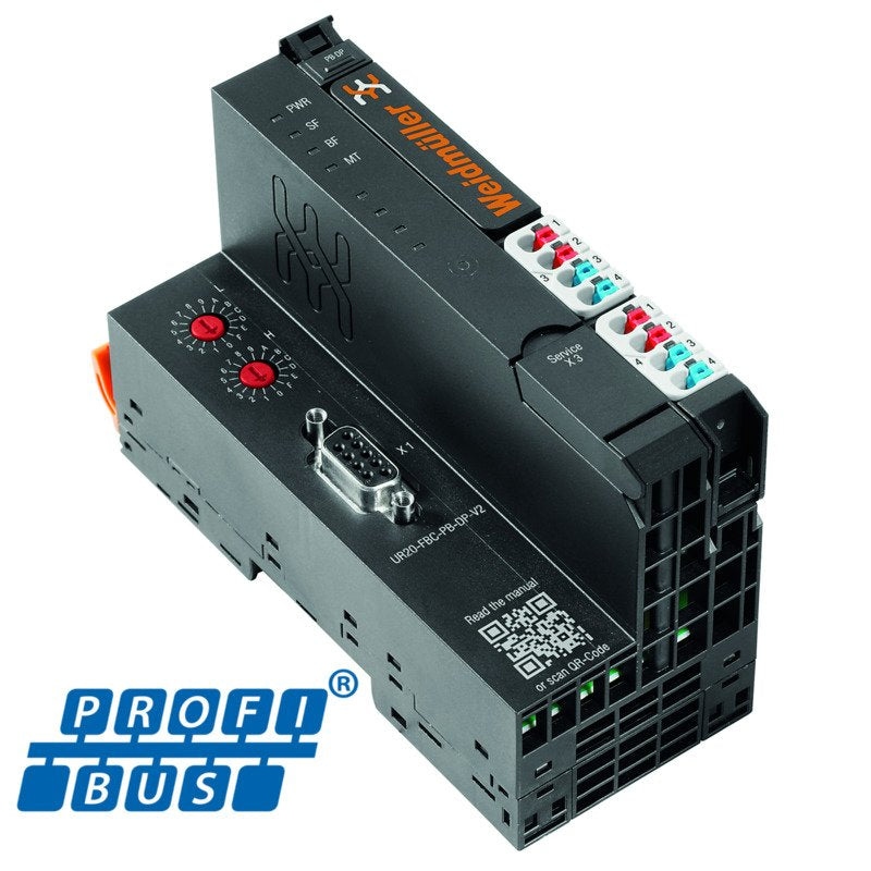 Weidmüller - Feldbus, Dez. Peripherie - Grundgerät U-remote UR20-FBC-PB-DP-V2 Feldbuskoppler