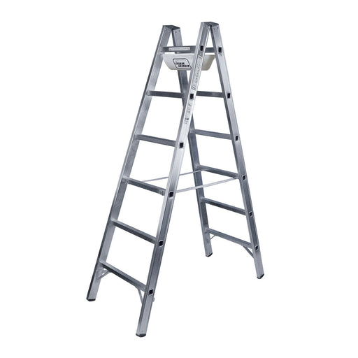 ILLER-LEITER - Sprossenleiter Alu-Sprossenstehleiter 6108 2x8 Sprossen