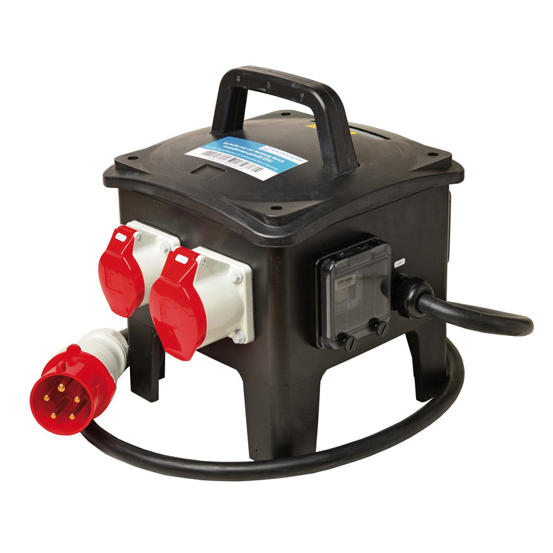 Walther Werke - CEE-Steckdosen-Kombination (IEC 60309) Vollgummiverteiler tragbar 649309901R1 RCD Typ B,4 MCBs