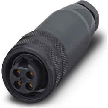 Phoenix Contact - Rundsteckverbinder, feldkonfektionierbar (Industriesteckverbinder) Sensor-/Aktor-Stecker SACC-MINFS-4CON-PG 9