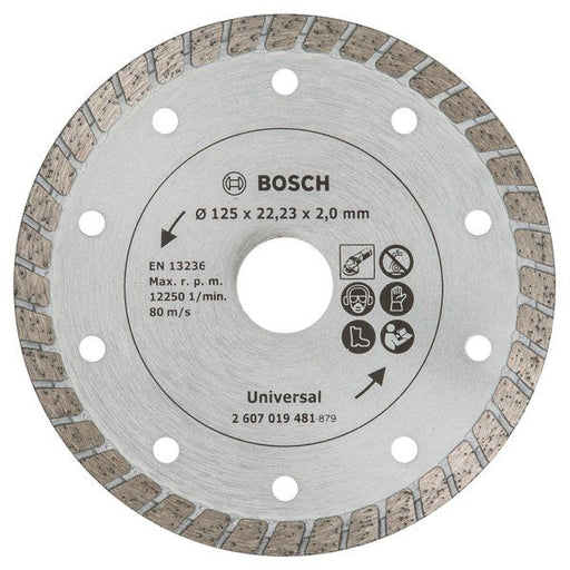 Bosch - Trenn-/Schleifscheibe Diamanttrennscheibe Turbo, 2607019481 Durchmesser: 125 mm