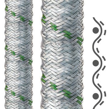 Flexa - Metall-Schutzschlauch Kunststoff-Schutzschlauch AIRflex-KUW-EDU AD21 Stahldrahtumflecht. − 50 Meter