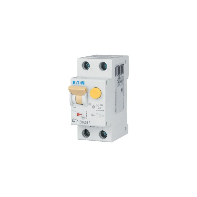 Eaton - Kombination FI-Schalter/Leitungsschutzschalter FI/LS-Kombischalter PXK-C13/1N/03-A C 13A 1p+N, 300mA