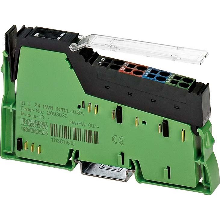 Phoenix Contact - Feldbus, Dez. Peripherie - Einspeise- und Segmentmodul Inline-Funktionsklemme IB IL 24 PWR IN/R/L- 0,8A